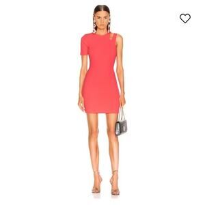 Alexander Wang Neon Orange Cutout Scuba Bodycon Mini Tank Medium Cocktail N23